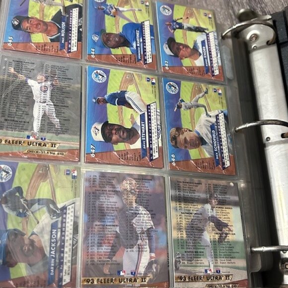 1993 Fleer Ultra Baseball Complete Set Series 1&2 650 Cards In Binder…41 HOFers - Picture 6 of 8